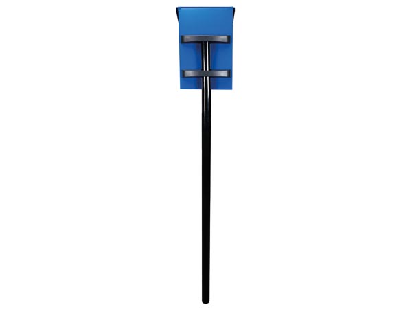 Postkassestativ - Sort, (1,5m)
