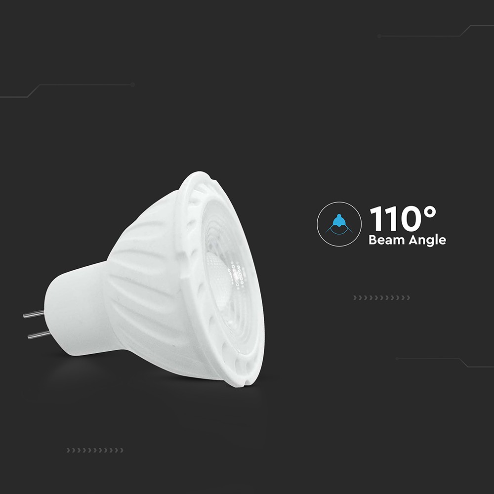 6W MR16 Spotlys - 4000K, 110D, med GU5.3 fatning og 445lm output - RA80
