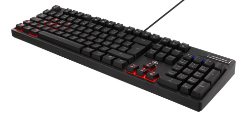 GAMING mekanisk tastatur - RGB baggrundslys, USB, sort
