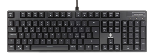 GAMING mekanisk tastatur - RGB baggrundslys, USB, sort