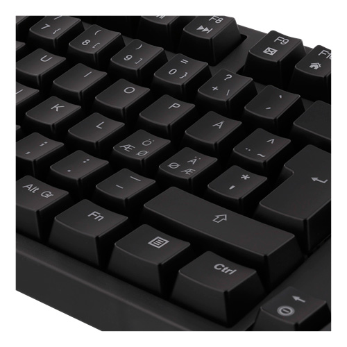 GAMING mekanisk tastatur - RGB baggrundslys, USB, sort