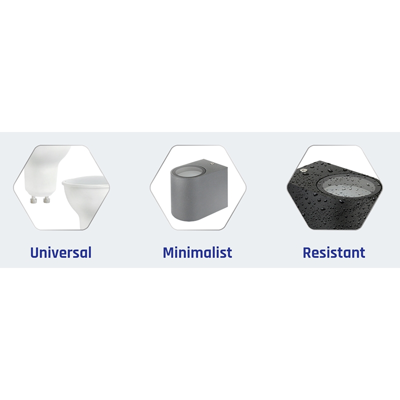 TORRE 2XGU10 Væglampe grå