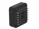 PLCC sokkel - 44P ledningsfri chipholder, non-staggered