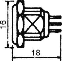 Mini XLR - 3P han fatning (panelmont.)