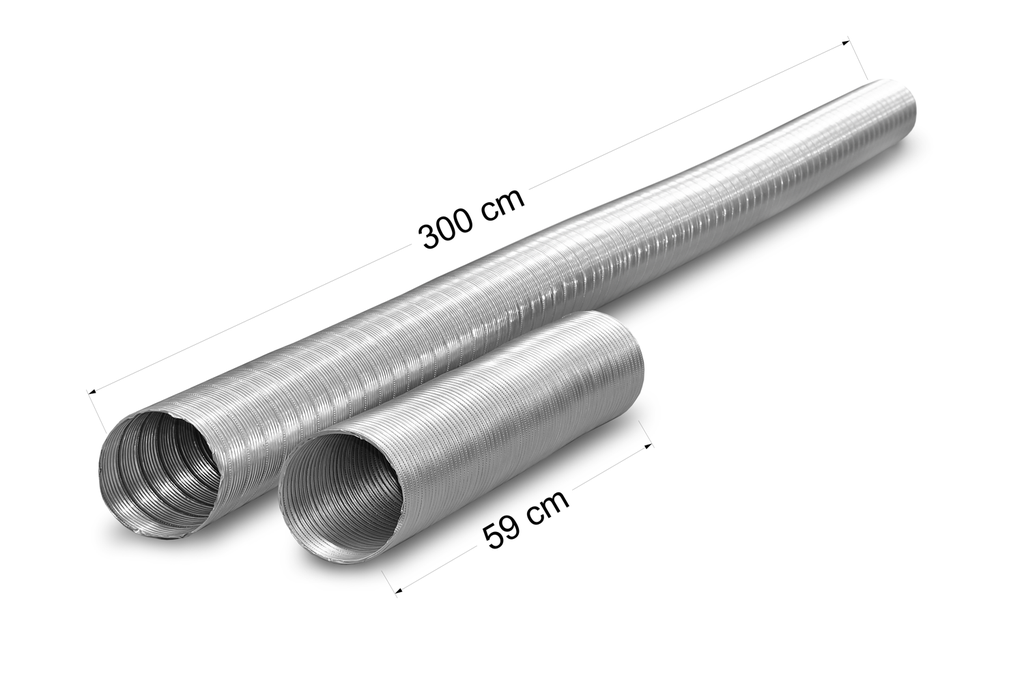 Aluminium flexrør - Ø125mm (3m)