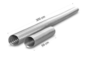 Aluminium flexrør - Ø125mm (3m)