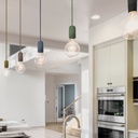 E27 beton pendellampe - brun med moderne design og elegant udseende til din indretning.