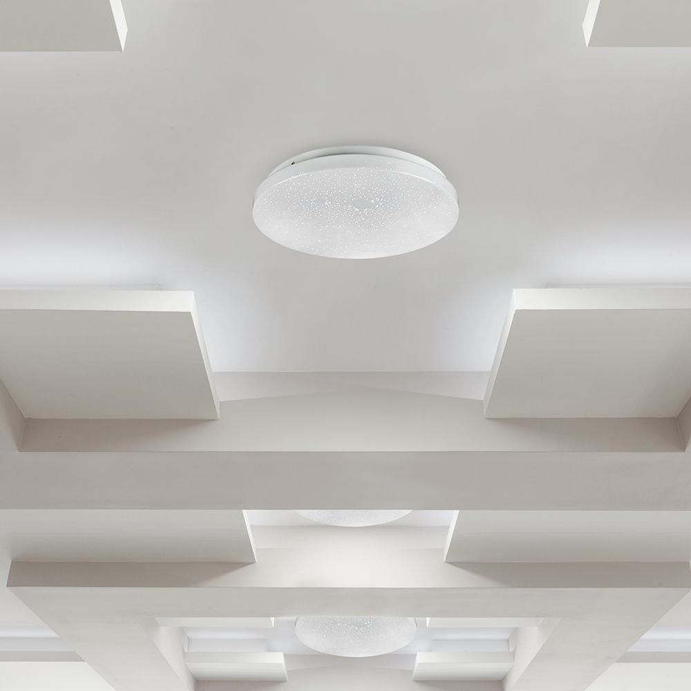 12W LED Kuppel Lys - 230mm med Stjernedæksel, CCT 3i1, Rundt