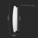 12W LED Kuppel Lys - 230mm med Stjernedæksel, CCT 3i1, Rundt