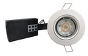 Pro Indbygningsspot m 5,5W DimTone LED pære - Mat hvid