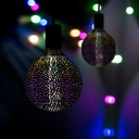 G125 LED 3D Kultråd Pære 4W E27 - 3000K - Lyskilde ikke inkluderet - RA80 - Max 4W - Stor fatning E27
