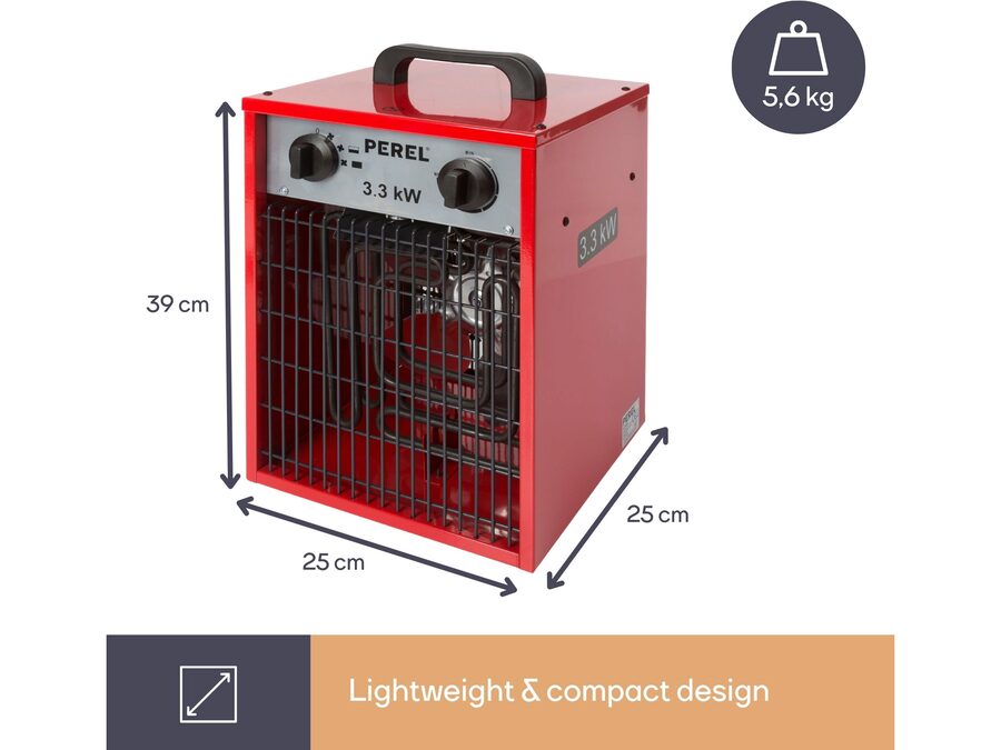 Industriel varmeblæser - 3300W (IP24)