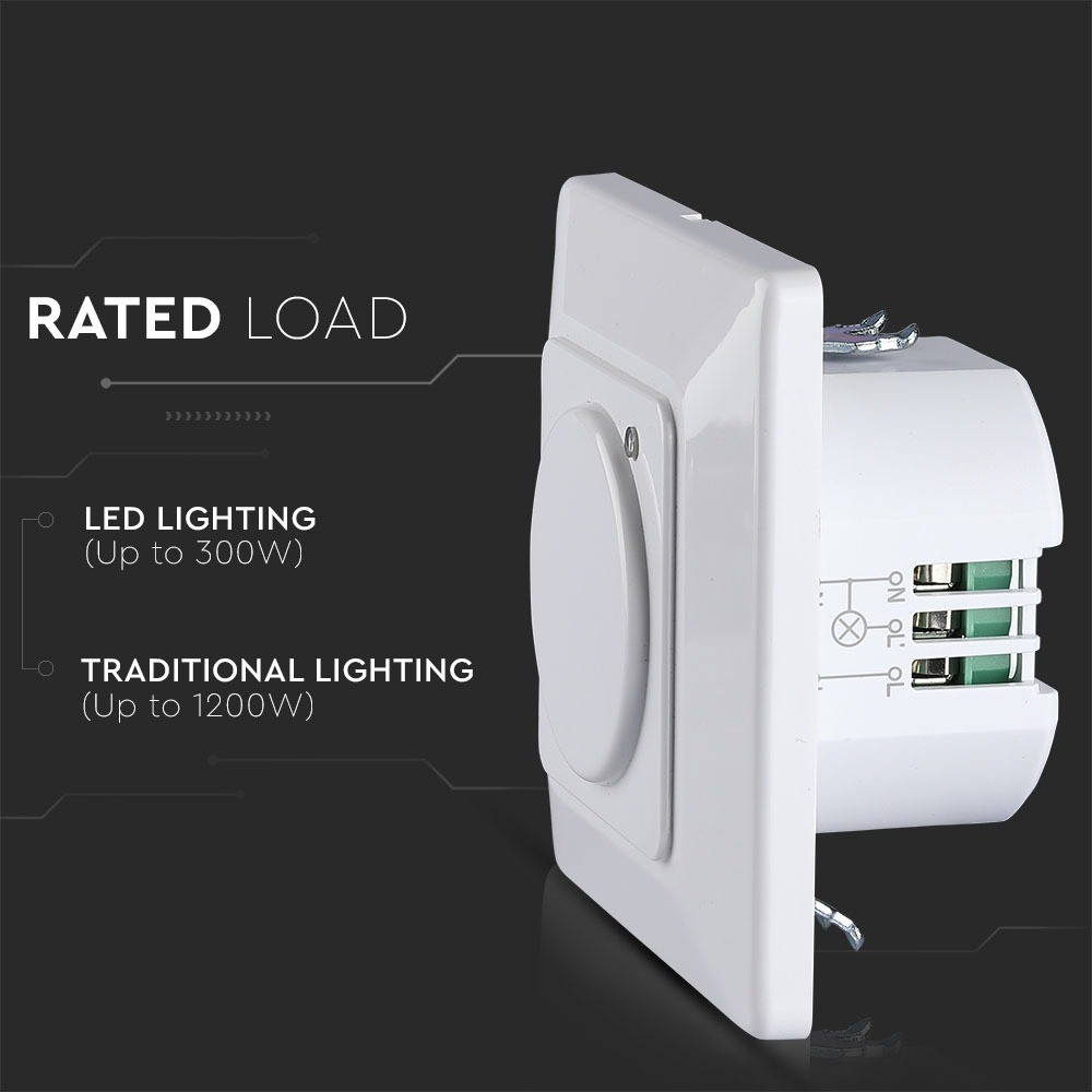 Mikrobølgesensor - Max 300W LED.