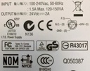 Netadapter (til bon-printer) - 24Vdc, 2A, 48W (3P mini-DIN)