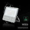 LED projektør 100W - CREE-chip, 1m kabel, 4000K, sort hus, 135 lm/W, 6 års garanti, IP65