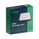 V-Tac 24W LED loftslampe - 29,5 x 29,5cm, sort kant, inkl. lyskilde (2500lm, RA80)