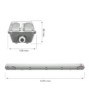 Limea LED armatur for LED rør 2x120cm IP65