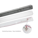 Limea LED armatur for LED rør 2x150cm IP65