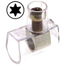 Samlemuffe klar 2,5/4 mm² TORX 10 - 100 stk.