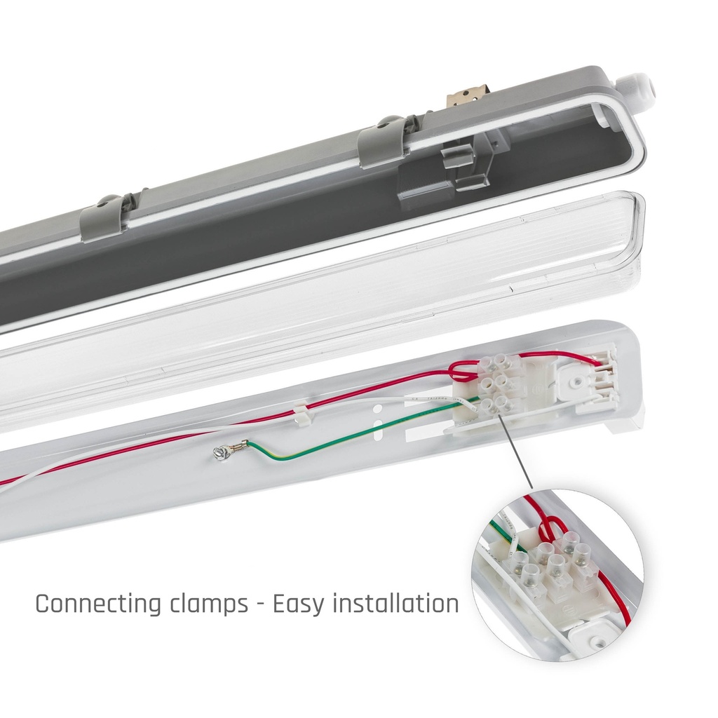 Limea LED armatur for LED rør 1x120cm IP65