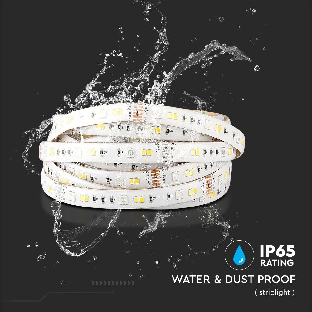 90 LED Strip Sæt - IP65 RGB+3in1 Striplys, kompatibel med Alexa og Google Home, EU-stik