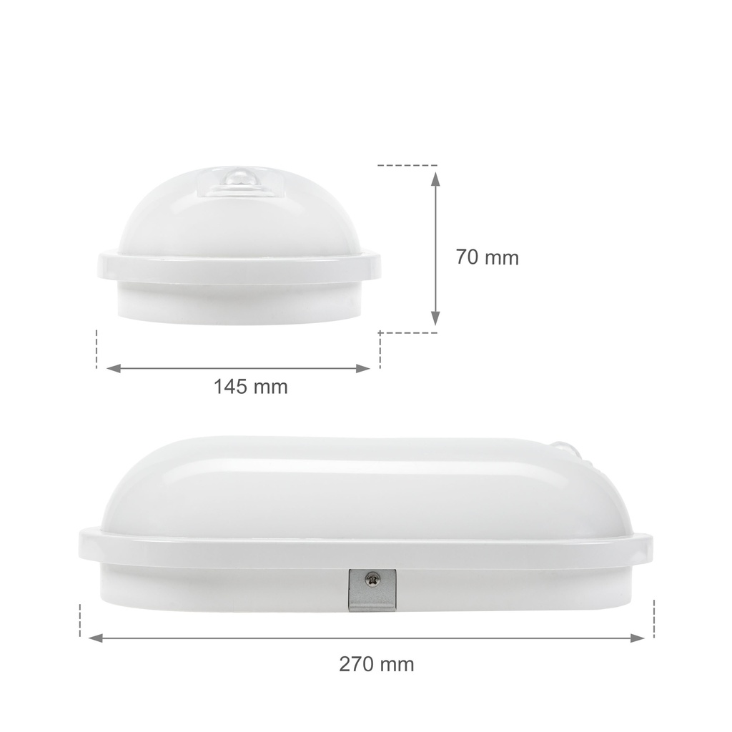 20W LED Væglampe med sensor, 4000K