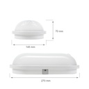 20W LED Væglampe med sensor, 4000K