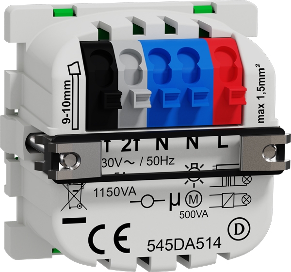 LK FUGA Wiser trådløs dobbelt relæ, uden afdækning