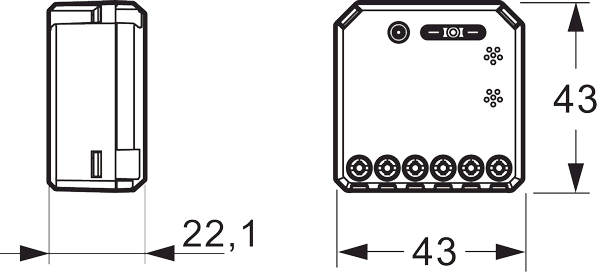 LK FUGA Wiser trådløs relæ for indbygning (Puck)