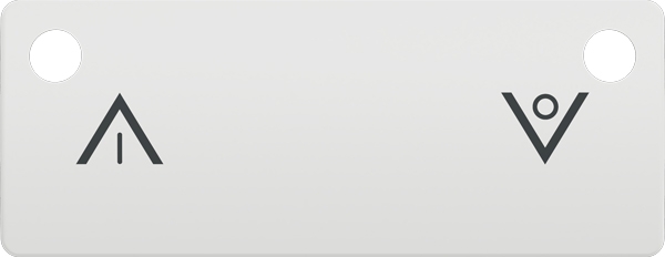 Tangent op/ned for Wiser trådløs lysdæmper Hvid