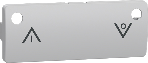 Tangent op/ned for Wiser trådløs lysdæmper Lysegrå