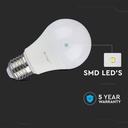 A60 LED Pære 12W E27 - Plastik, Samsung Chip, 6400K, Dæmpbar
