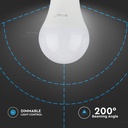 A60 LED Pære 12W E27 - Plastik, Samsung Chip, 6400K, Dæmpbar
