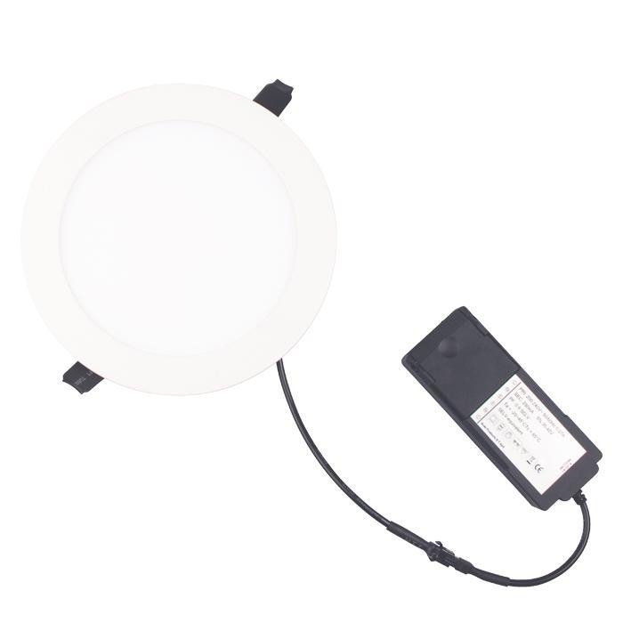 LED downlight Alisia 230V 12W 3000K dæmpbar IP44 - Rund, mat hvid