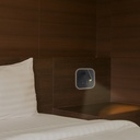 LED sengelampe med vægmontering, USB/PD opladning, 8W, CREE-chip, 3000K, sort