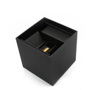 LEDlife CUBIC 6W Væglampe Sort Firkantet Op/Ned Justerbar Inde/Ude IP65 inkl. Lyskilde - 6W Effekt 230V 450lm RA 80