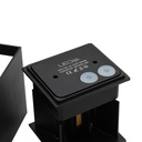 LEDlife CUBIC 6W Væglampe Sort Firkantet Op/Ned Justerbar Inde/Ude IP65 inkl. Lyskilde - 6W Effekt 230V 450lm RA 80