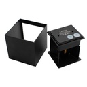 LEDlife CUBIC 6W Væglampe Sort Firkantet Op/Ned Justerbar Inde/Ude IP65 inkl. Lyskilde - 6W Effekt 230V 450lm RA 80