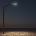 50W LED Gadelygte med Samsung chip, 4000K, Grå hus - 5750lm, RA80, IP65 - 5 års garanti