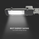 50W LED Gadelygte med Samsung chip, 4000K, Grå hus - 5750lm, RA80, IP65 - 5 års garanti
