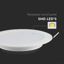 3W Bagbelyst Forsænket Panel - 3000K, Rund, Effekt 3W, 330lm, RA80