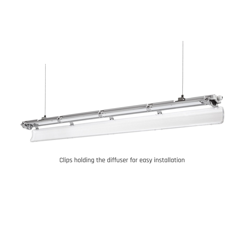 Limea LED armatur for LED rør 2x150cm IP65