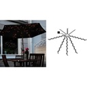 Veli solcelle parasol lyskæde