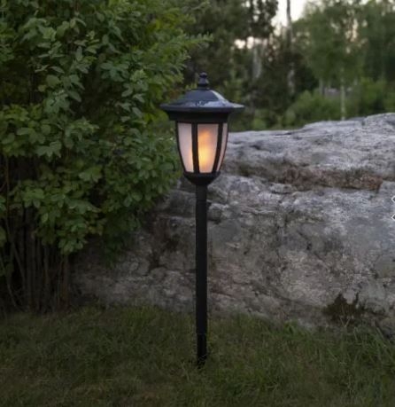 Star Trading Flamme 4-i-1 solcellelampe-sort