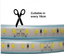 5 m. vandtæt LED strip (Type X) - 230V, IP67 6000K