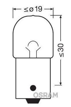 Osram Original Pære bremselygte 12V 10W