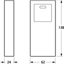 LK Fuga panelunderlag Baseline 1 modul - hvid