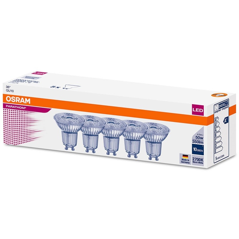 Parathom PAR16 36° 350lm 4,3W/827 (50W) GU10 (5-pak)