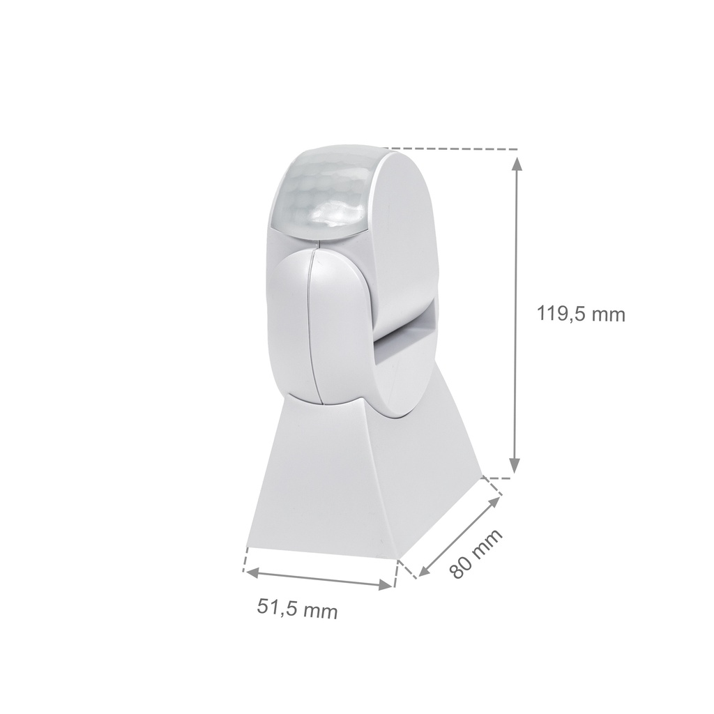 Smart bevægelsessensor 180° med WI-FI IP65 - Hvid