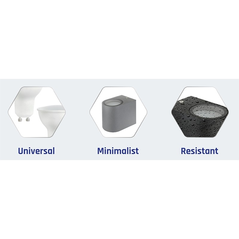 PARETE GU10 Væglampe hvid